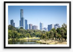 The Yarra and the city Framed Art Print 49907703