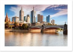 Melbourne skyline from Southbank Art Print 49995442