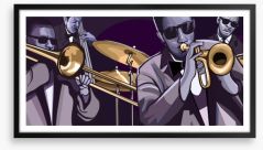 Jazz band blues Framed Art Print 50087083
