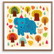 Elephants Framed Art Print 50293990