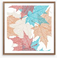 Maple leaf abstract Framed Art Print 50300052