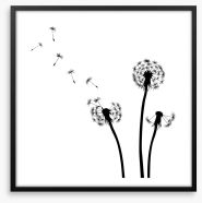 Dandelion wishes Framed Art Print 50370844