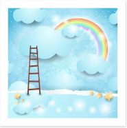 Rainbow ladder Art Print 50403220