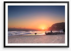 Sunset at Burleigh Heads Framed Art Print 51317060