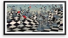 Dreaming of chess Framed Art Print 51430405