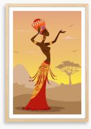 Zulu grace Framed Art Print 51746485