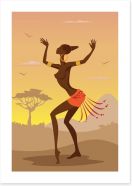 Zulu dance Art Print 51747839