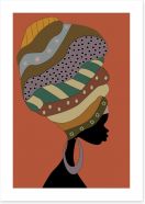 Turban beauty Art Print 51943053