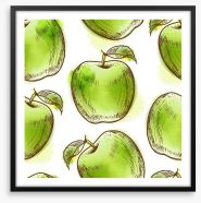 Green apples Framed Art Print 52200773