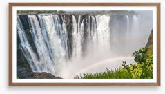 Victoria Falls rainbow Framed Art Print 52414013