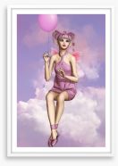 Pixie on a cloud Framed Art Print 52428816