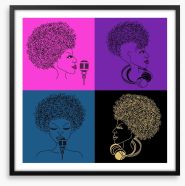 The soul singer Framed Art Print 52536048