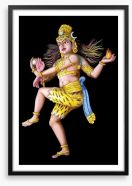 Shiva - King of the dance Framed Art Print 52668749