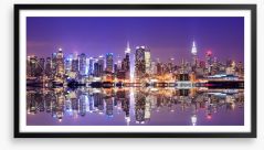 Manhattan skyline reflections Framed Art Print 52706281