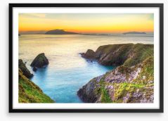 Dingle Peninsula sunset Framed Art Print 52911296