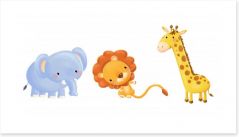 Baby animals Art Print 53005309