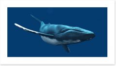 Blue whale swimming Art Print 53060845