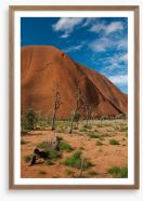 Alone at Uluru Framed Art Print 53113815