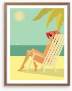 Retro summer Framed Art Print 53170633