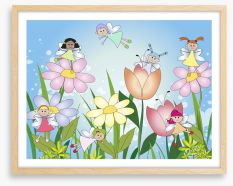 Garden fairies Framed Art Print 53172608