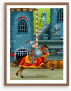 Knights and Dragons Framed Art Print 53546229