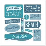 Beach House Art Print 53582374