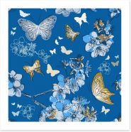 Golden butterflies Art Print 53637841