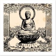 Vintage Buddha Art Print 53688915