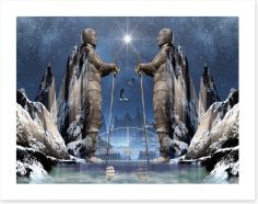 Guards of the entrance Art Print 53913641