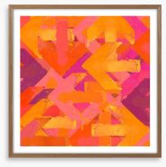 Orange quandary Framed Art Print 53951207