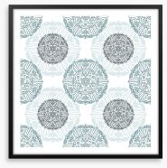 Arabesque snowflakes Framed Art Print 54085637