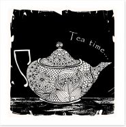 It's tea time Art Print 54358941