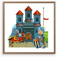 Knights and Dragons Framed Art Print 54485758