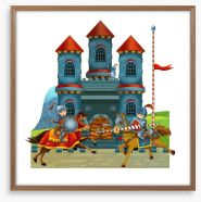 Knights and Dragons Framed Art Print 54485759
