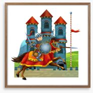 Knights and Dragons Framed Art Print 54485761