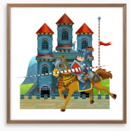 Knights and Dragons Framed Art Print 54485762