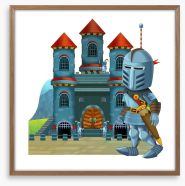 Knights and Dragons Framed Art Print 54485766
