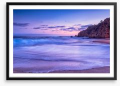 California beach sunset Framed Art Print 54490517