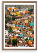 Guanajuato rainbow Framed Art Print 54975784