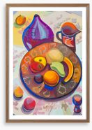 Breakfast of fruit Framed Art Print 55198284
