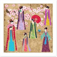 Oriental girls Art Print 55270697