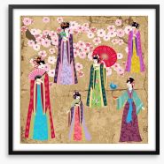 Oriental girls Framed Art Print 55270697