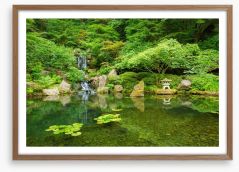 Zen garden in Spring Framed Art Print 55278784
