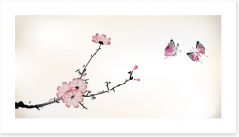 Butterfly blossom Art Print 55850789