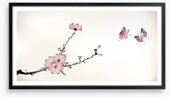 Butterfly blossom Framed Art Print 55850789