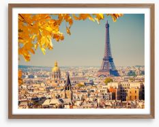 Autumn light over Paris Framed Art Print 55873344
