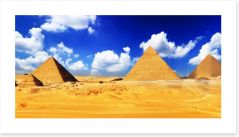 The pyramids of Giza Art Print 56065905