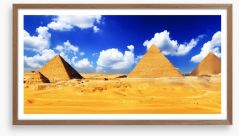The pyramids of Giza Framed Art Print 56065905