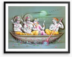 Rama's voyage Framed Art Print 5630570