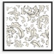 Baroque botanic Framed Art Print 56438835